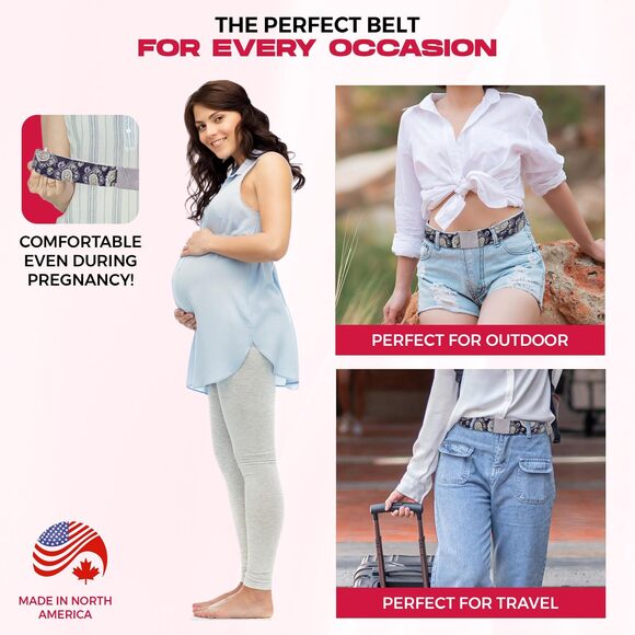 5623 No Show Invisible Elastic Belts For Women & Men 1.4\